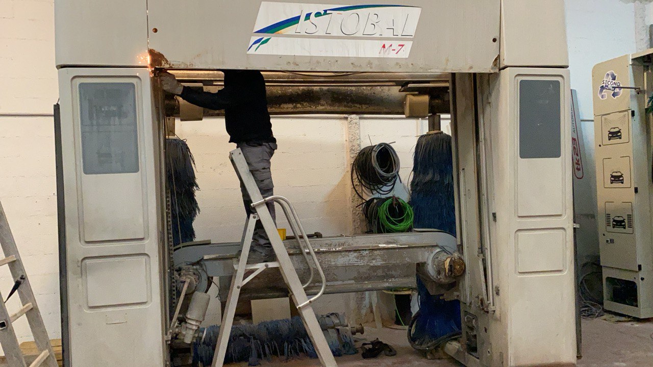 Proceso de reconstrucción de puente de lavado